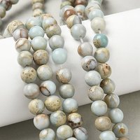 Natural Shoushan Stone Beads Strands, Round, Grade A, 8mm — Jewelry Beads