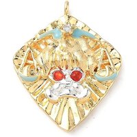 Pendentif en laiton Micro Pave Zircon Cubique Émaillé - Balance