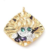Pendentif en laiton avec zircon cubique micro pavé, Scorpion — Breloques et pendentifs