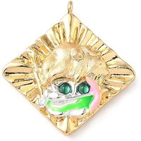 Pendentif en laiton micro pave zircon cubique émaillé - Sagittaire