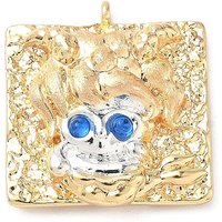 Pendentif Capricorne en laiton avec zircon cubique micro pave