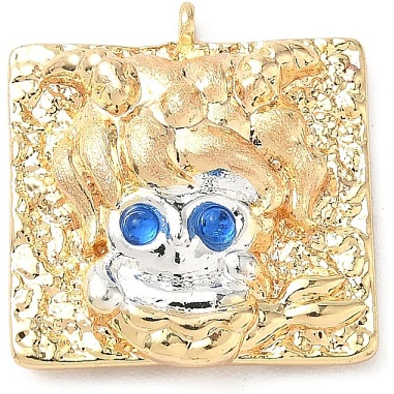 Pendentif Capricorne en laiton avec zircon cubique micro pave — Breloques et pendentifs