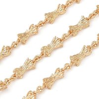 Alloy Nuggets Link Chains, Unwelded, 18K Gold Plated — Chains, Wire & Cord