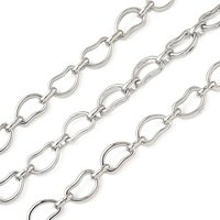 Alloy Arch Link Chains, Unwelded, Platinum Plated — Chains, Wire & Cord