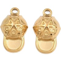 Pendentif Chapeau en Acier Inoxydable 304, Plaqué Or 18K, Sans Plomb — Breloques et pendentifs