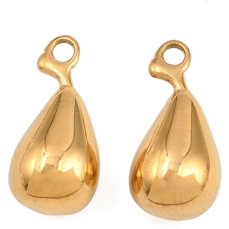 Pendants en Acier Inoxydable 304 en Forme de Goutte, Plaqué Or 18K — Breloques et pendentifs
