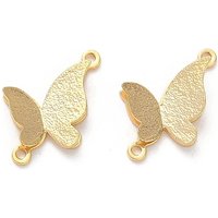 Liens en laiton en forme de papillon, sans nickel, plaqué or 18K — Accessoires pour bijoux