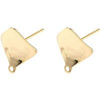 Trouvailles de Boucles d'Oreilles en Laiton, Sans Nickel, Plaqué Or 18K