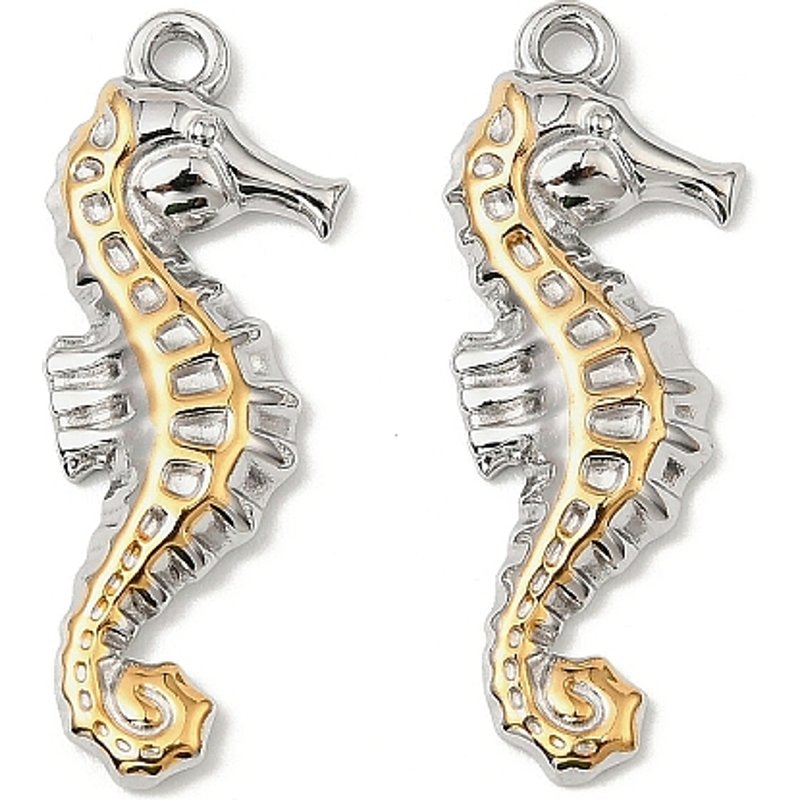 Pendentif Hippocampe en Acier Inoxydable Marine Organism — Breloques et pendentifs