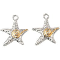 Pendentif Étoile de Mer Marine Organism en Acier Inoxydable 304 — Breloques et pendentifs