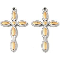 Pendentifs en Acier Inoxydable 304 - Croix, Sans Plomb ni Cadmium — Breloques et pendentifs