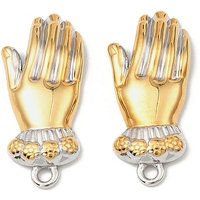 Pendentif Gant en Acier Inoxydable 304, Sans Plomb, Couleur Dorée & Acier — Breloques et pendentifs