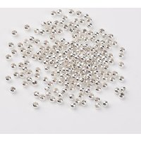 Perles Espacées en Fer, Rondes, Plaquées Argent, 3mm — Perles à bijoux