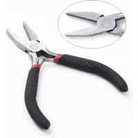 Carbon Steel Flat Nose Pliers for Jewelry Making, 12.5cm