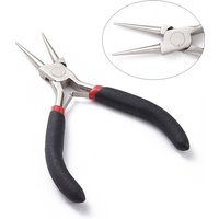 Pinces à Nez Rond de 5 Pouces en Acier Carbone pour Bijoux — Outils de création de bijoux