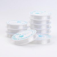 Fil Élastique Cristal, Transparent, 0.4mm, 15.85 verges par rouleau
