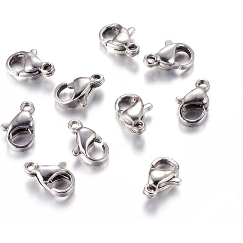 Attaches de homard en acier inoxydable 304, attaches à déclenchement de perroquet — Accessoires pour bijoux