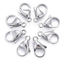 304 Stainless Steel Lobster Claw Clasps, Parrot Trigger Clasps — Jewelry Findings