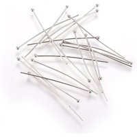 Epingles à tête ronde en acier inoxydable 304 résistant à l'oxydation, 40x0,7mm — Accessoires pour bijoux