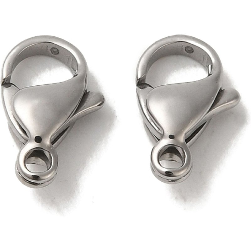 304 Stainless Steel Lobster Claw Clasps, Parrot Trigger Clasps — Jewelry Findings