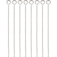 Épingles à œil en acier inoxydable résistant à l'oxydation 40x0.6mm — Accessoires pour bijoux