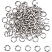 Anneaux ouverts en acier inoxydable 304, 18 Gauge, 6x1mm — Accessoires pour bijoux