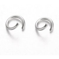 Anneaux ouverts en acier inoxydable 304 résistant au ternissement 5x0.7mm — Accessoires pour bijoux