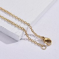 Collier en Chaîne en Acier Inoxydable 304 avec Fermoirs à Mousqueton — Collier pendentif