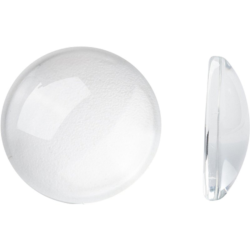 Cabochons en verre clair pour la création de bijoux, 17,5-18x5mm — Pierres précieuses en vrac