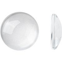 Cabochons en verre transparent pour la création de bijoux, 15,5-16x4-5mm