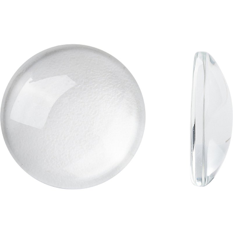 Cabochons en verre transparent pour la création de bijoux, 15,5-16x4-5mm — Pierres précieuses en vrac
