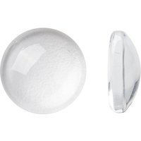 Clear Dome Glass Cabochons for Jewelry Making, 9.5-10x3.5mm
