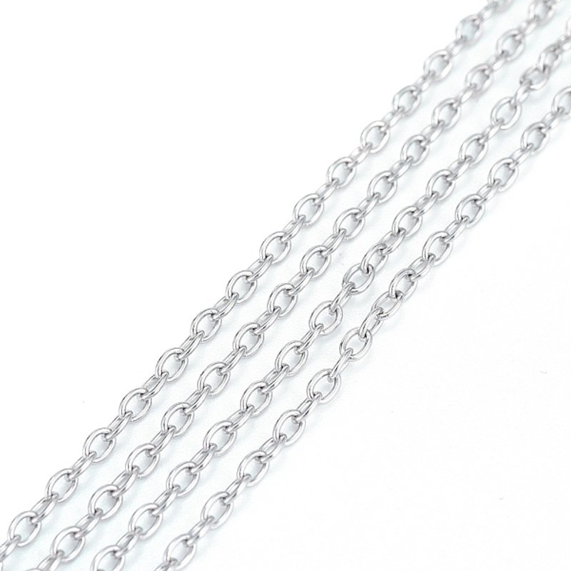 201 Stainless Steel Cable Chains for DIY Jewelry Making, 32.8 Feet — Chains, Wire & Cord