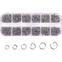 Anneaux de saut en acier inoxydable 304 résistant à l'oxydation, 20-21 Gauge — Accessoires pour bijoux