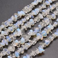 Opalite Chip Bead Strands, 5-8mm, Hole: 1mm, 31.5 inch