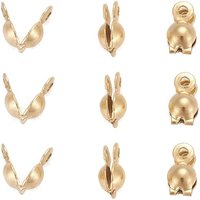 Embouts de perles en acier inoxydable 304 plaqué ioniquement