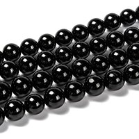 Brins de perles rondes en tourmaline naturelle de grade A, 8mm, 48pcs — Perles à bijoux
