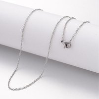 Collier Pendentif en Acier Inoxydable 304 avec Fermoir Mousqueton, 19.69 pouces