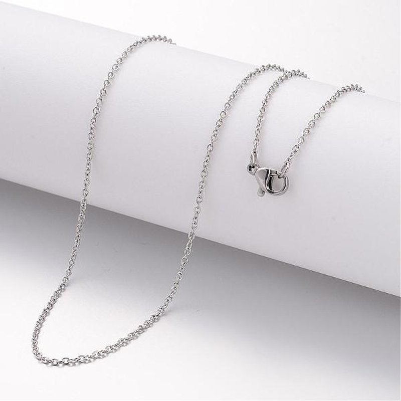 304 Stainless Steel Pendant Necklace with Lobster Clasp, 19.69 inch — Pendant Necklace