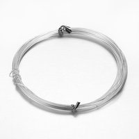 Fil de métal aluminium rond pour création de bijoux, argent, 18 AWG, 10m