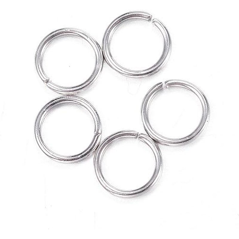 Anneaux Brisés Ouverts en Acier Inoxydable 304 Résistants à l'Oxydation, 18 Gauge — Accessoires pour bijoux