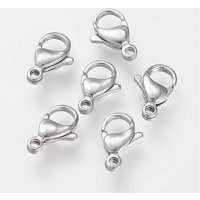304 Stainless Steel Lobster Claw and Parrot Trigger Clasps — Jewelry Findings