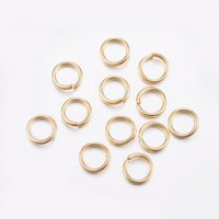 Anneaux Brisés Ouverts en Acier Inoxydable 304, Plaqué Or 24K, 15 Gauge — Accessoires pour bijoux