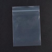 Plastic Zip Lock Bags, Resealable Packaging, 10x7cm, 100pcs