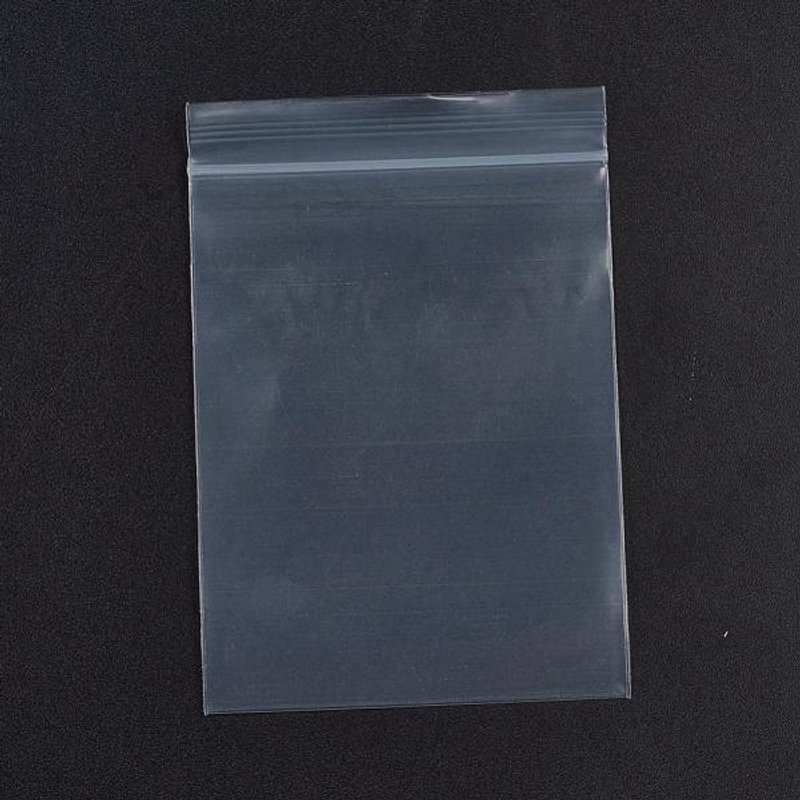 Plastic Zip Lock Bags, Resealable Packaging, 10x7cm, 100pcs — Jewelry Display & Storage