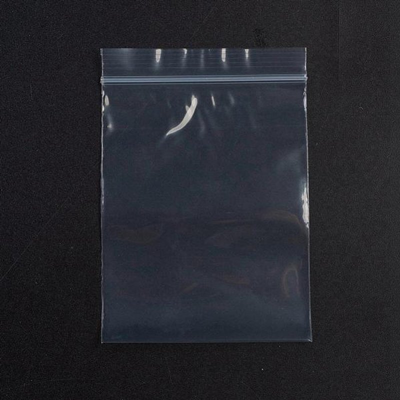 Sacs en plastique à fermeture éclair, sacs de rangement refermables, 100pcs — Rangement et présentation
