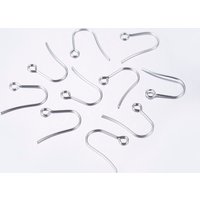 Crochets de Boucles d'Oreilles en Acier Inoxydable 304 avec Boucle Horizontale — Accessoires pour bijoux