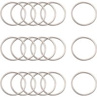 Anneau de liaison en acier inoxydable 304, résistant à l'oxydation, 20x0.8mm — Accessoires pour bijoux