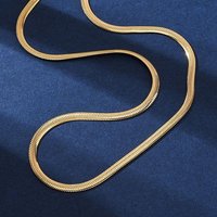 Collier en chaîne herringbone en acier inoxydable 304 avec plaquage PVD