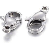 304 Stainless Steel Lobster Claw Clasps, Parrot Trigger Clasps — Jewelry Findings